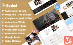 Bechef - Theme for Food Recipe Bloggers &Chefs WordPress Theme