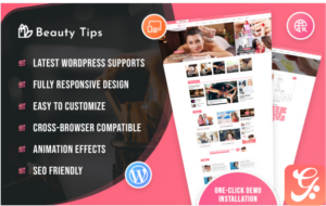 Beauty Tips Blog WordPress Theme