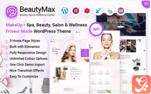 Beautymax - Makeup Beauty Spa Salon Wellness Center WordPress Theme
