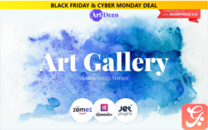 Art Deco - Art Gallery WordPress Theme