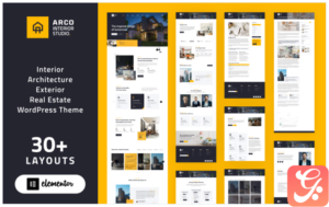 ARCO - Interior Architecture Studio WordPress Elementor Theme