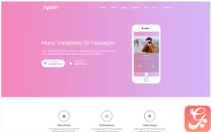 Appin - Apps Responsive WordPress Theme