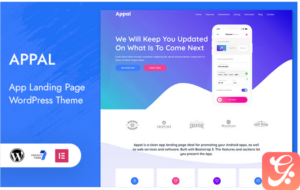 Appal - App Landing Page WordPress Theme