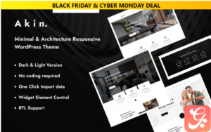 Akin - Minimal and Architecture Responsive WordPress Theme