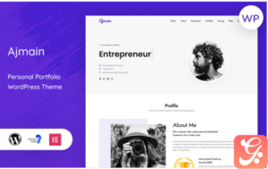 Ajmain – Portfolio Landing Page WordPress Theme