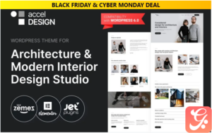AccelDesign - WordPress Theme for Architecture & Modern Interior Design Studio