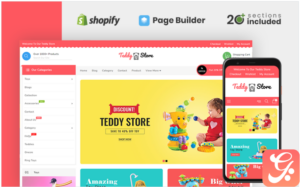 Teddy Toys and Clothing Store Shopify Theme