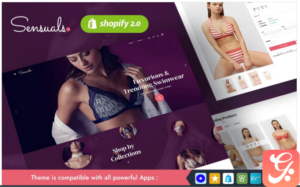 Sensuels - A Luxurious Lingerie Store - Modern Shopify Online Store 2.0