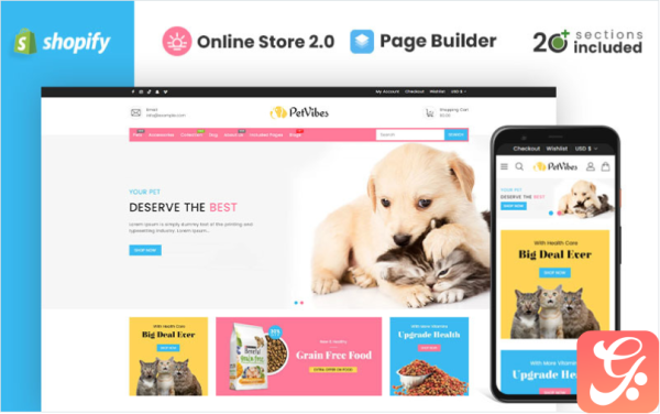 Petvibes - Pets Store Shopify Theme