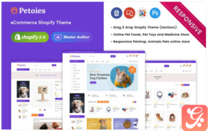 Petoies - Pet Shop & Pet Accessories Responsive Shopify 2.0 Theme