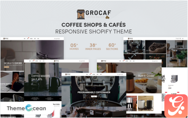 Grocaf - Coffee Shops and Cafés Responsive Shopify Theme
