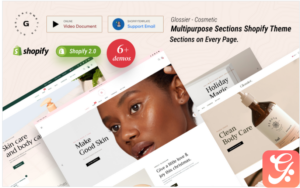 Glossier - Multipurpose Sections Shopify Theme