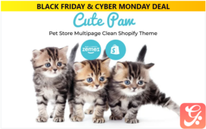 Cute Paw - Pet Store Multipage Clean Shopify Theme