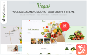 Vegai - Vegetables And Organic Food eCommerce Shopify Theme