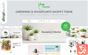 Tease - Gardening & Houseplants Shopify Theme