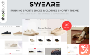 Sweare - Running Shoes, Sports Shoes & Clothes Shopify Theme