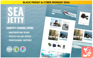 Shopify Fishing Store Template - Marine Lures, Boat Dealer, Sailing and Yacht