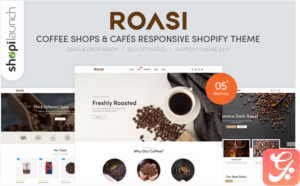 Roasi - Coffee Shops & Cafés Responsive Shopify Theme