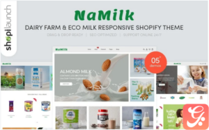 NaMilk - Dairy Farm And Eco Milk Responsive Shopify Theme