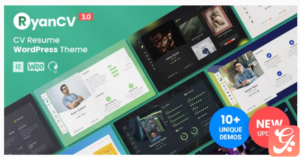 RyanCV – Resume WordPress Theme 3.4.1