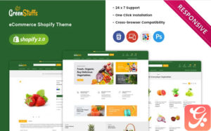 Greenstuffs - Vegetable, Organic & Grocery Supermarket Responsive Shopify Theme