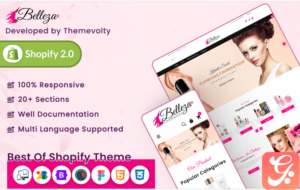 Belleza - Mega Beauty Cosmetics Super Shopify 2.0 Store