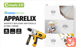 Apparelix Construction, Shopify Building Materials Store Theme
