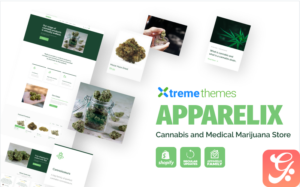 Apparelix Cannabis and Medical Marijuana Store Shopify Theme