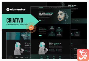 Criativo - Creative Agency & Portfolio Elementor Template Kit