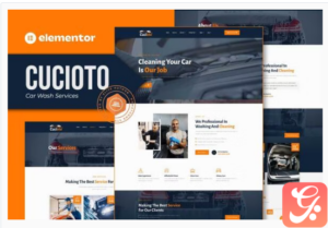 Cucioto - Car Wash Services Elementor Template Kit