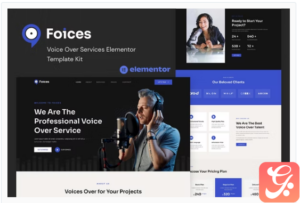 Foices - Voice Over Services Elementor Template Kit