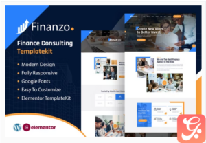 Finanzo | Finance Consulting Elementor Template Kit