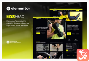 Gymniac - Fitness & Exercise Equipment Store Elementor Template Kit