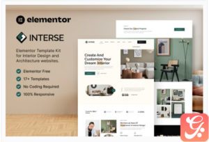 Interse – Interior Design & Architecture Elementor Template Kit
