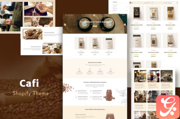 Cafi - Coffee Shops & Cafés Responsive Shopify 1.0