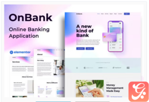 OnBank - Online Banking & Money Transfers - Elementor Kit