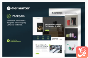 Packpals – Packaging Company Elementor Template Kit