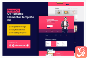 Porto CV - Portfolio Personal Elementor Pro Template Kit