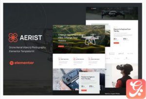 Aerist - Drone Aerial Video & Photography Elementor Template Kit