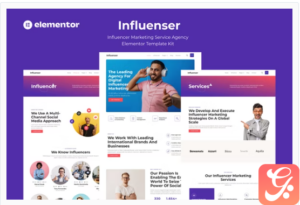 Influenser - Influencer Marketing Services Agency Elementor Template Kit