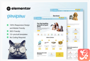 PawPaw - WooCommerce Pet Shop & Pet Care Elementor Template Kit