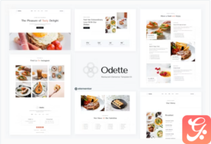 Odette - Restaurant Elementor Template Kit