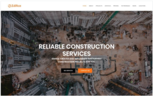 Edifice - Construction Services HTML Landing Page Template