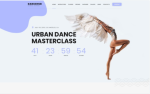 Dancehub - Dance Studio One Page Classic HTML Landing Page Template