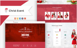 Christ Event - Christmas Party HTML Landing Page Template
