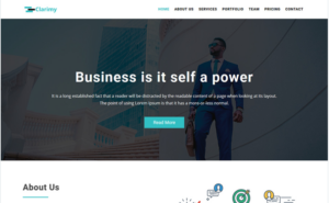 Clarimy - Multipurpose Business Landing Template Landing Page Template