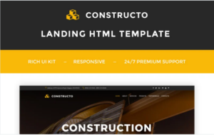 Constructo - Construction Company Landing Page Template