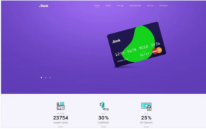 .Bank - Financial HTML5 Landing Page Template