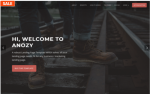 Anozy - one Multipurpose Landing Page Template