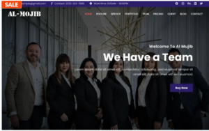 Al-Mujib - Multipurpose Busniess & Consulting Agency Landing Page Template